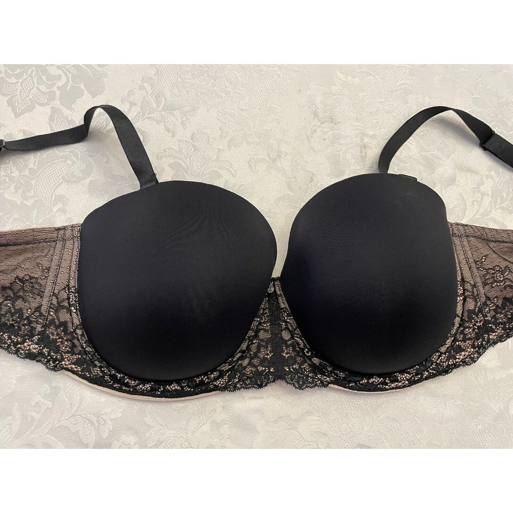 Torrid Multi-way Black Lace Underwire Bra Size‎ 40DDD Convertible Sexy Lingerie